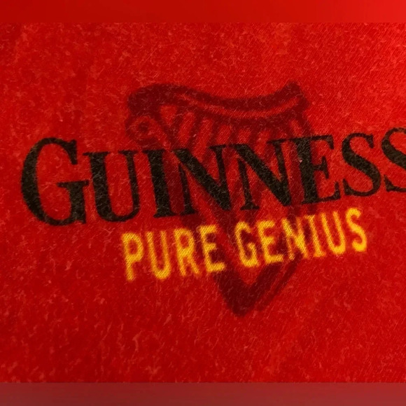 GUINNESS fleece pajama pants 2 pockets elastic waistband drawstring size L 36-38 - Picture 2 of 9